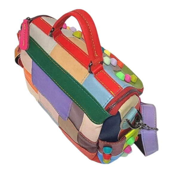 Patchwork Leather Crossbody Bag - Picture 13 of 14